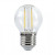 LED lámpa , égő , izzószálas hatás , filament , kisgömb , E27 foglalat , G45 , 2 Watt , meleg fehér