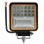 LED reflektor , munkalámpa , 10-60V , 126 Watt , hideg fehér , narancssárga jelzőfénnyel , IP67