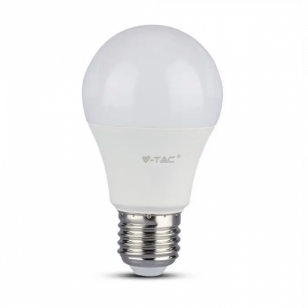 LED lámpa , égő , körte ,  E27 foglalat , 6.5 Watt , 200° , hideg fehér , SAMSUNG Chip , 5 év garancia