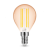 LED lámpa , égő , izzószálas hatás , filament  , E14 foglalat , G45 , Edison , 4 Watt , meleg fehér , 1800K , borostyán sárga , Modee