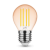 LED lámpa , égő , izzószálas hatás , filament  , E27 foglalat , G45 , Edison , 4 Watt , meleg fehér , 1800K , borostyán sárga , Modee