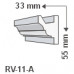 RV-11/A , Rejtett világítás díszléc , oldalfal , 1.25 m/db