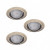 LED lámpatest , spot , szett , 3 x 4.9W , GU10 , meleg fehér , beépíthető , kerek , patinált réz , KANLUX TRIBIS II