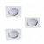 LED lámpatest , spot , szett , 3 x 4.9W , GU10 , meleg fehér , beépíthető , billenthető , négyszög , fehér , KANLUX TRIBIS II