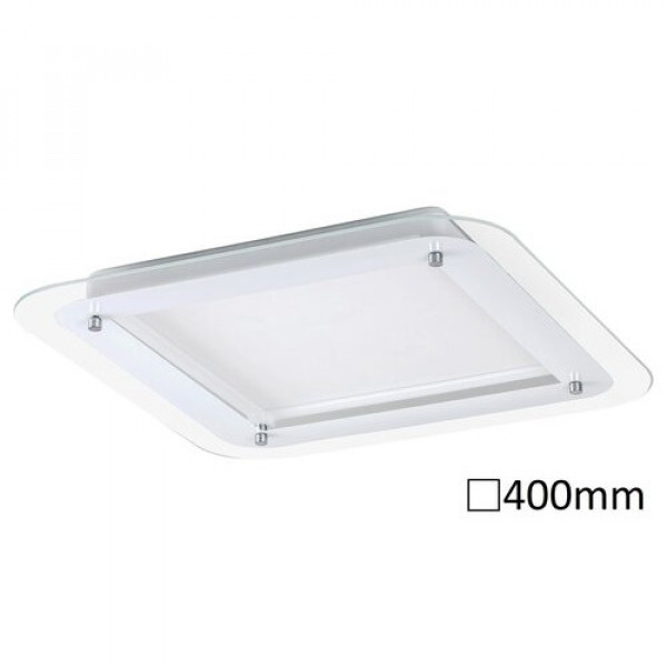 LED lámpatest , mennyezeti , backlight effect ,  18W , természetes fehér , négyzet , fehér ,  Rábalux , LORNA