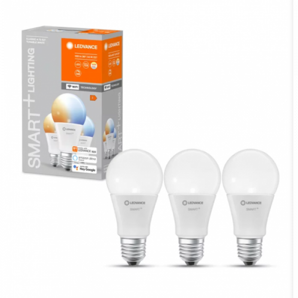 LED lámpa , égő , 3 x E27 , 3 x 9.5W , CCT , dimmelhető , LEDVANCE Smart+ WIFI