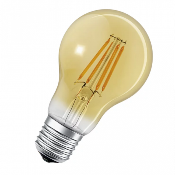 LED lámpa , égő , izzószálas hatás , filament , E27 , 6W , meleg fehér , dimmelhető , arany , LEDVANCE Smart+ WIFI