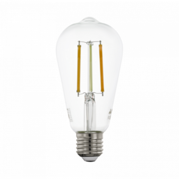 LED lámpa , égő , izzószálas hatás , filament , E27 , Edison , ST64 , 6W , CCT , dimmelhető , EGLO Connect.Z , Zigbee , 12236