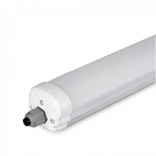 LED lámpatest , 48 Watt , 150 cm , kompakt armatúra , por- és páravédett , IP65 , sorolható , 120 lm/w , természetes fehér