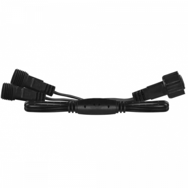 Elosztó kábel , sorolható , LED fényfüzérhez , beltéri/kültéri , 0.5 m , fekete , standard