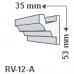 RV-12/A , Rejtett világítás díszléc , oldalfal , 1.25 m/db