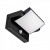 LED lámpatest , oldalfali , mozgásérzékelős , 17W , természetes fehér , téglalap , fekete , kültéri , IP65