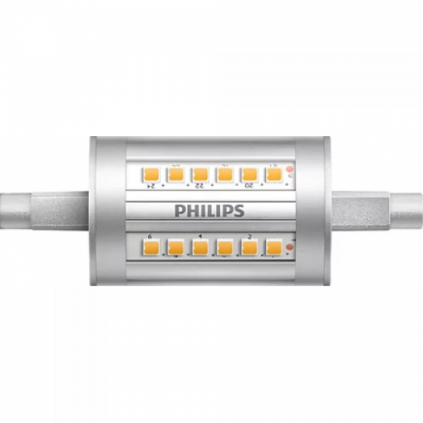 LED lámpa , égő , kukorica , R7S foglalat , 7.5 Watt , 78 mm , természetes fehér , Philips , CorePro