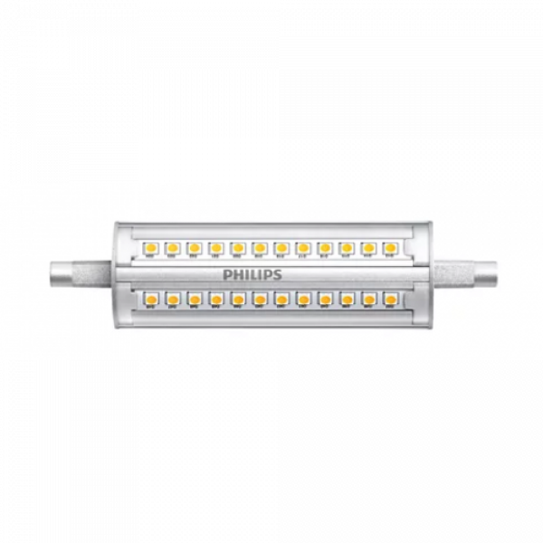 LED lámpa , égő , kukorica , R7S foglalat , 14 Watt , 2000 lm , 118 mm , dimmelhető , természetes fehér , Philips , CorePro