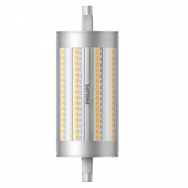 LED lámpa , égő , kukorica , R7S foglalat , 17.5 Watt , 118 mm , dimmelhető , természetes fehér , Philips , CorePro
