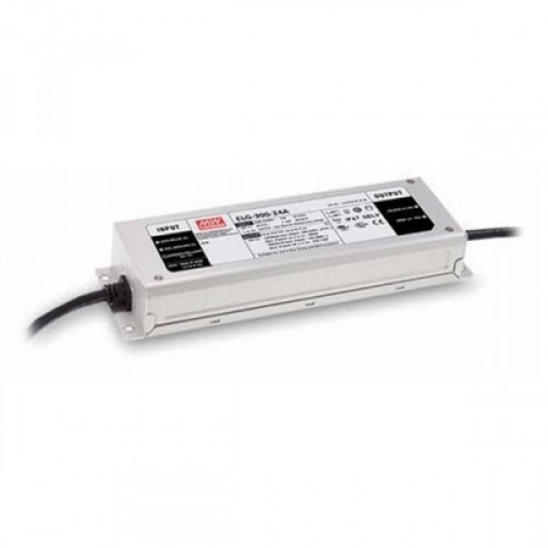 LED tápegység , Mean Well , ELG-300-24A , 24 Volt , 300 Watt , IP65