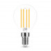 LED lámpa , égő , izzószálas hatás , filament  , E14 foglalat , G45 , 4 Watt  , természetes fehér ,  Modee