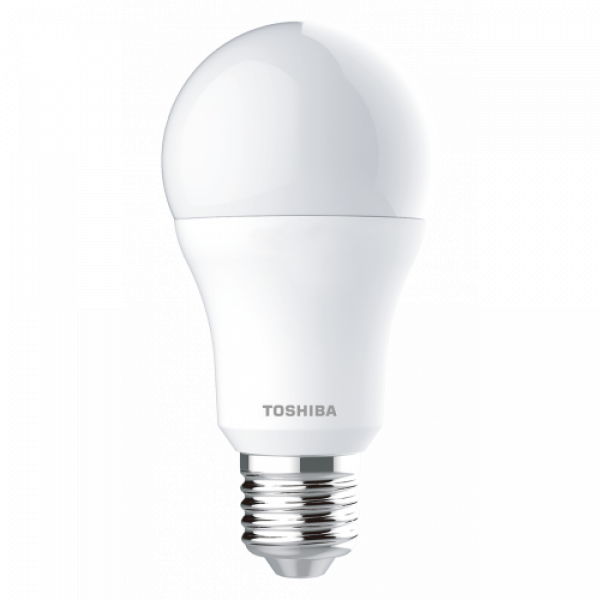 LED lámpa , égő , körte , E27 foglalat , 11 Watt , 180° , természetes fehér , TOSHIBA , 5 év garancia
