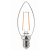 LED lámpa , égő , izzószálás hatás , filament , E14 foglalat , 2.5 Watt , meleg fehér , TOSHIBA , 5 év garancia