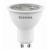 LED lámpa , égő , szpot ,  GU10 foglalat , 7 Watt , 38° , meleg fehér , TOSHIBA , 5 év garancia