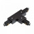 Track light sín adapter , 1 fázisú , 2 pólusú , T típus , fekete , Bal , RENDL , R12273