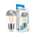 LED lámpa , égő , izzószálas hatás , filament , E27 foglalat , G45 , 4 Watt , természetes fehér , Silver Top , Modee