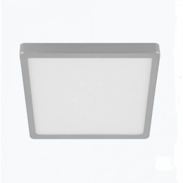LED panel , 20.5W , falon kívüli , négyzet , meleg fehér , ezüst keret ,  EGLO , MOLAY , 75531