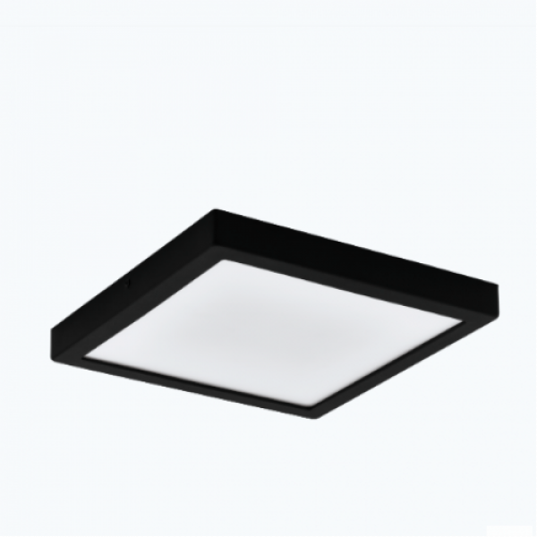 LED panel , 15.5W , falon kívüli , négyzet , természetes fehér , fekete keret , EGLO , IDUN 2 , 75635