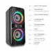 RGB Bluetooth hordozható hangszóró , party hangfal LED világítással , 2 x 10 watt , USB , tölthető , 41 x 18 cm