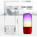 LED lámpa , hordozható , beépített hangszóróval , Bluetooth , színes hangulatvilágítás , 2 x 3W , RGB , USB , piros