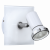 LED lámpatest , spot , 3 Watt , meleg fehér , üveg , fehér , IP44 , EGLO , TAMARA 1 , 95993