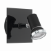 LED lámpatest , spot , 3 Watt , meleg fehér , üveg , fekete , IP44 , EGLO , TAMARA 1 , 33677