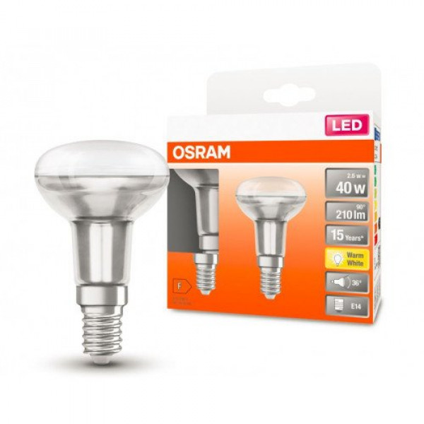 LED lámpa , izzó , 2 x E14 foglalat , 2,6 Watt , meleg fehér, Ledvance  (OSRAM)