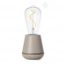 LED lámpa , asztali , hordozható , prémium,  E27 , PET , bézs, IP65 , HUMBLE