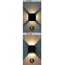 Led lámpatest , oldalfali , 6 Watt , meleg fehér , fekete , kültéri , 5 év garancia,  IP54 , Rábalux , LIPPA