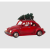LED dekoráció , beltéri , karácsonyi autó mikulással , elemes , 3 db LED , 21 cm , piros , meleg fehér , EGLO