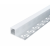 Alumínium profil LED szalaghoz , csempéhez , 2 méter/db , szürke , MATT fedővel , 4 db végzáróval , Optonica