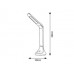 LED lámpatest , állólámpa , asztali lámpa , állítható , fekete-fehér . természetes fehér , 5w , 5 év garancia , Rábalux , BALOR