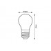 LED lámpa , égő , izzószálas hatás , filament , körte , E27 , 4W , meleg fehér , "A" energiaosztály , Rábalux