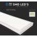 LED panel , 1200 x 300 mm , 36 Watt , 4400 lm , süllyesztett/falon kívüli , 2in1 , univerzális , hideg fehér