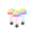 LED lámpa , égő , körte , E27 , 12 Watt , RGB , CCT , dimmelhető , WIFI/Bluetooth , TUYA , LEDISSIMO AMBIENT LIGHT , 3 darabos csomagban