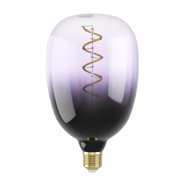 LED lámpa , égő , izzószálas hatás , filament , E27 , 4W , dimmelhető , meleg fehér , fekete-ibolya , EGLO , 110226
