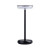 LED lámpa , asztali , hordozható , fekete , lekerekített , érintő kapcsoló , USB , dimmelhető , meleg fehér , IP44 , Kanlux , FLUXY
