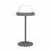 LED lámpa , asztali , hordozható , szürke , lekerekített , érintő kapcsoló , dimmelhető , 2in1 , RGB+WW, IP54 , EGLO , MEGGIANO