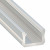 Alumínium U profil LED szalaghoz , 1 méter , eloxált , CLICK , LUMINES TYPE A