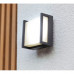 LED lámpatest , oldalfali , 9.5W , természetes fehér , sötétszürke , kültéri , IP54 , LUTEC , QUBO