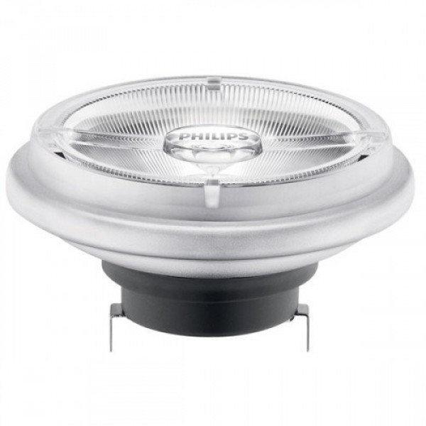 LED lámpa , 12V DC , AR111 , G53 , 11 Watt , 40° , meleg fehér , 2700K , dimmelhető , Philips