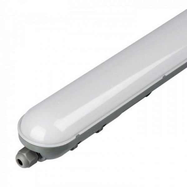 LED lámpatest , 48 Watt , 150 cm , kompakt armatúra , por- és páravédett , IP65 , természetes fehér