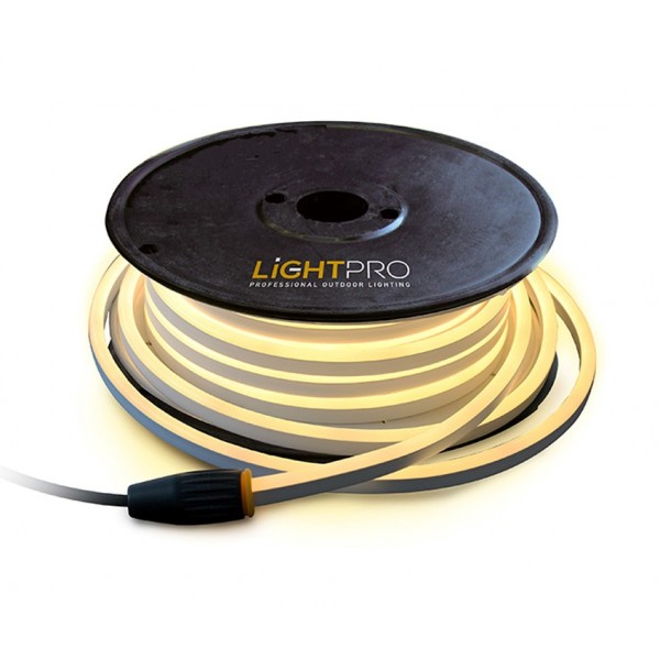 LEDszalag fénykábel , LightPro Strip 15 , 12V , 2.2 Watt/m , meleg fehér , IP67 , DIY