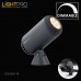 LED lámpa , Castor 8 , 12V DC , 8 Watt , meleg fehér , dimmelhető , IP44 , DIY